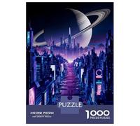 1000 Pieces Puzzles for Adults Phantom Night City Teenager Puzzles Brain Teaser Game Home Decoration for Is Ideal As A Gift 52x38cm/1000pcs