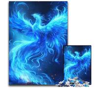 1000 Pieces Puzzles for Adults Phoenix Neon Animal Difficult Puzzles for Adults Interactive Family Game Brain Challenge Educational Toy 1000 PCS(38x26cm)
