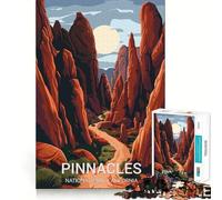 1000 Pieces Puzzles for Adults Pinnacles National Park Smooth Joint Fun Brain Skill Play Casual Game Time Birthday Fun Play (38x52cm)