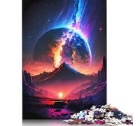 1000 Pieces Puzzles for Adults Planet Nebula Landscape Creative Square Jigsaw Puzzles for Adults, Wooden Puzzles Home Decoration Jigsaw Puzzles 1000pcs (75x50cm)
