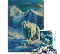 1000 Pieces Puzzles for Adults Polar Bear in Svalbard Challenging Game Toys But Fun And Humorous Toy Wall Decor 50x75cm(1000pcs)