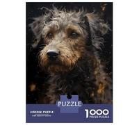 1000 Pieces Puzzles for Adults Poodle Dog Magical Realm Teenager Puzzles Brain Teaser Game Home Decoration for Is Ideal As A Gift 70x50cm/1000pcs