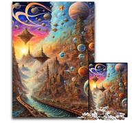 1000 Pieces Puzzles for Adults Pretty World Wooden Jigsaw Puzzles Creative Family GameHome Decor for Teenagers 1000 PCS(75x50cm)