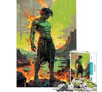 1000 Pieces Puzzles for Adults Prometheus︰ Guardian of Primordial Flame Jigsaw Puzzle Brain Teaser Game Analysis And Logic Unique Gifts for Birthday And Christmas (Size 38x26cm)