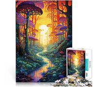 1000 Pieces Puzzles for Adults Psychedelic Art Made of cardboard for age 14+ Beautiful design gameBeautiful design game A work of art。size：26x38cm/10.24x14.96inch