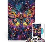 1000 Pieces Puzzles for Adults Psychedelic Butterfly Spielspielzeug als Familiengeschenk Kunstwerk Geschenk52x38cm