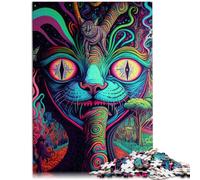 1000 Pieces Puzzles for Adults Psychedelic learning educational toys 26x38cm with Matching Poster and Trivia Sheet for 14 year olds