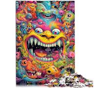1000 Pieces Puzzles for Adults Psychedelic Monsters Home Decoration Puzzle 26x38cm Enhance love between couples for teenager 14+