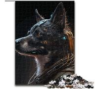 1000 Pieces Puzzles for Adults Punk Human Dogs Puzzles for Adults Idea, Humorous Artwork, Detailed Artwork (Size 26x38cm)