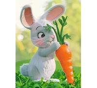 1000 Pieces Puzzles for Adults - Rabbit Pulling Carrot Fun Brain Puzzle Lovers Challenging and Relaxing Gifts Idea
