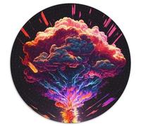 1000 Pieces Puzzles for Adults Rainbow Explosion 1000Pc Adults Round Jigsaw Puzzle Ideal And Home Decor 67.5x67.5cm