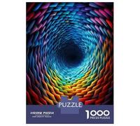 1000 Pieces Puzzles for Adults Rainbow Spiral Tunnel Jigsaw for Adults Family Games Difficult Challenge Unique Gifts for Birthday And Christmas 70x50cm/1000pcs