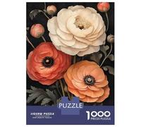 1000 Pieces Puzzles for Adults Ranunculus Flower - Art Nouveau Puzzle for Adults Toy Wall Decor Analysis And Logic Unique Gifts for Birthday And Christmas 38x26cm/1000pcs