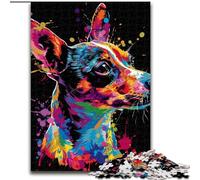 1000 Pieces Puzzles for Adults Rat Terrier Challenging Puzzles for Family & Friends, Brain-Teasing Challenge (Szie 26x38 cm)