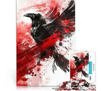 1000 Pieces Puzzles for Adults Raven Viking Help the brain exercise addictive toys to cultivate patience great gift 50x70cm