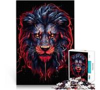 1000 Pieces Puzzles for Adults Red Lion Head Geschenke zum Suchbegriff: "Herausfordernde Spiele" Geburtstagsgeschenk52x38cm