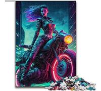 1000 Pieces Puzzles for Adults Rider Made of Wood, Perfect for Family Fun on Birthdays, Christmas 50x75cm Engaging Family Game Night Activity