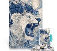1000 Pieces Puzzles for Adults Roar of the Lion Made of cardboard for age 14+ Practical game Christmas game Presents for Women。size:26x38cm/10.24x14.96inch
