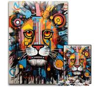 1000 Pieces Puzzles for Adults Roaring Lion Elegance Wooden Jigsaw Puzzles for Adults Home Decor Brain Teaser Game for Teenagers Family Interaction 1000 PCS(38x26cm)