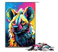1000 Pieces Puzzles for Adults Robot African Hyena by of Thick Colour Decompressing Intellectual Educational Toy Gifts Ideas 75x50cm