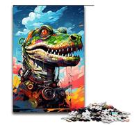 1000 Pieces Puzzles for Adults Robot Crocodiles by of Thick Coloured Decompressing Intellectual Educational Toy Gifts Ideas 75x50cm
