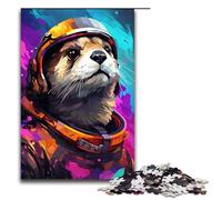 1000 Pieces Puzzles for Adults Robot Otter by of Thick Coloured Cloud Decompressing Intellectual Educational Toy Gifts Ideas 75x50cm