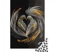 1000 Pieces Puzzles for Adults Rock Dove Birds Creative Square Jigsaw Puzzles for Adults, Wooden Puzzles Home Decoration Jigsaw Puzzles 1000pcs (75x50cm)