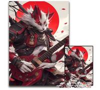 1000 Pieces Puzzles for Adults Rock Warrior Cat Puzzles for Adults Brain Teaser Game Interactive Family Game Suitable for Ages 14 1000 PCS(75x50cm)