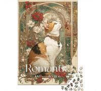 1000 Pieces Puzzles for Adults Romantic Cat Art Print-2 Puzzles for Adults Hands-on Game But Fun And Humorous Parent-child Interaction 70x50cm/1000pcs