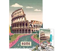 1000 Pieces Puzzles for Adults Rome Relaxing Games for Educational Game Challenge Toy Secret Santa Gifts Analysis And Logic (size 50x75cm)