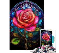 1000 Pieces Puzzles for Adults Rose A Symphony in Color Relaxing Games for Educational Game Challenge Toy Secret Santa Gifts Analysis And Logic (size 38x26cm)