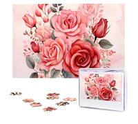 1000 Pieces Puzzles for Adults - Roses Puzzle Family Game Adult Decompression Child Education Gift for Intellective Educational Game,Gift