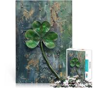 1000 Pieces Puzzles for Adults Rustic Irish Shamrock Anspruchsvoll, aber lustig und humorvoll tolles Geschenk75x50cm