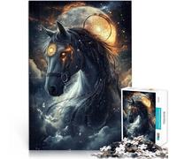 1000 Pieces Puzzles for Adults Sacred Horse Made of cardboard for age 14+ learning educational game Improving love between couples。size:26x38cm/10.24x14.96inch