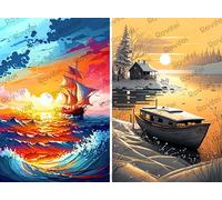 1000 Pieces Puzzles for Adults - Sailboat At Sunset Puzzle Challenging Educational Toys Puzzles Reduced Pressure Gift