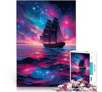 1000 Pieces Puzzles for Adults Sailing Through the Cosmos Staycation: Zeit totschlagen Wichtelgeschenke75x50cm