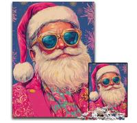 1000 Pieces Puzzles for Adults Santa Claus with Glasses Puzzle Learning Educational Toys,is Ideal As Gifts for The Whole Family for Ages 14+ 26X38CM