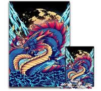 1000 Pieces Puzzles for Adults Sea Dragon Jigsaw Puzzles Family Interactive Game Craft Gift with Colorful Artwork 1000 PCS(75x50cm)
