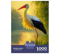 1000 Pieces Puzzles for Adults Serene Stork Jigsaws for Adults Relax Games Enhance Memory Unique Gifts for Birthday And Christmas 38x26cm/1000pcs