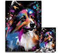 1000 Pieces Puzzles for Adults Shetland Sheepdog Mini Col Puzzles for Adults for TeenagersTeens Ideal BirthdayHoliday Gift 1000 PCS(38x26cm)