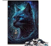 1000 Pieces Puzzles for Adults Siamese Cat Made of Wood, Gift for Men And Women, Daily & Special Occasion 50x75cm Engaging Family Game Night Activity