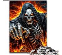 1000 Pieces Puzzles for Adults Skeleton Warrior Puzzle 1000 Pieces Jigsaw Family Activity Game for Teenagers, Challenging Brain Teaser (Size 50x75cm)