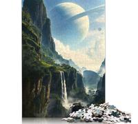 1000 Pieces Puzzles for Adults Sky Suspended Sanctum Square Puzzle for Adults & Paper Puzzles Home Decor 1000pcs (38x26cm)