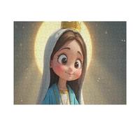 1000 Pieces Puzzles for Adults - Smiling Virgin Mary Puzzles Beginners Puzzle Toys, Spend Time to Get A Sense of Accomplishment for Home Decor
