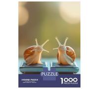 1000 Pieces Puzzles for Adults Snails on Scales Jigsaws for Adults Relax Games Enhance Memory Unique Gifts for Birthday And Christmas 52x38cm/1000pcs