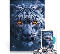 1000 Pieces Puzzles for Adults snow leopard Spielzeug Lernspiele Stressabbau Jedes Stück ist einzigartig Anspruchsvolles Familienspiel75x50cm
