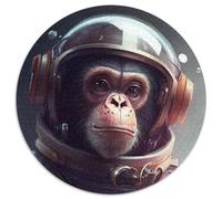 1000 Pieces Puzzles for Adults Space Astronaut Monkey 1000 Piece Round Jigsaw Puzzle Ideal And Home Decor 67.5x67.5cm