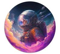 1000 Pieces Puzzles for Adults Space Astronaut Round Jigsaw Puzzles for Birthdays, Holidays, And Home Decor 1000pcs (67.5x67.5cm)