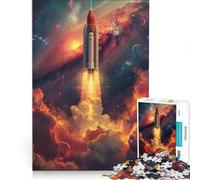 1000 Pieces Puzzles for Adults Space Journey, Brain Teaser Game, Interesting Stress Reduction, Great Gift for Gaming 38x52cm
