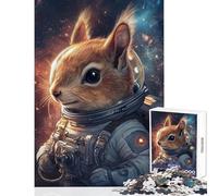 1000 Pieces Puzzles for Adults Space Squirrel Adventure Fun Family Connection Activity Memorable Christmas Giftsing Option (38x52cm)